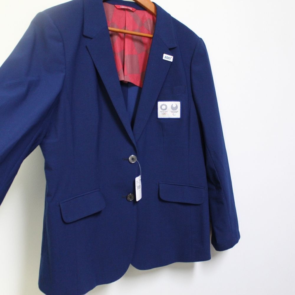 AOKI 2020 Tokyo Olympics  blazer NWT technical officials rare - Picture 13 of 16